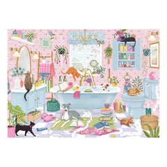 Falcon Deluxe Tails in the Tub Jigsaw Puzzle (1000 Pieces)