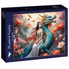 Bluebird Blue Dragon Jigsaw Puzzle (500 Pieces)