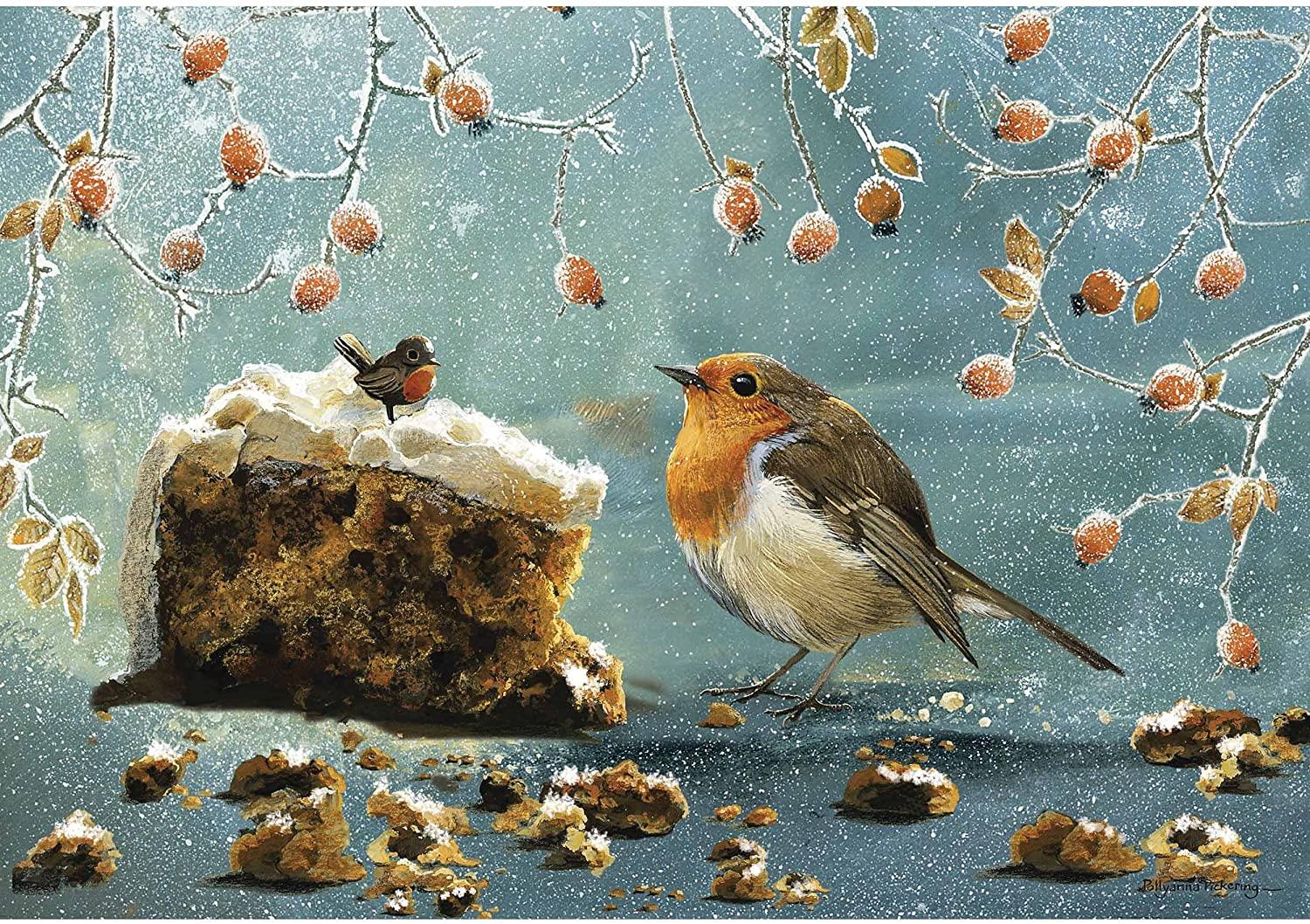 Otter House Christmas Robin Jigsaw Puzzle (500 Pieces)