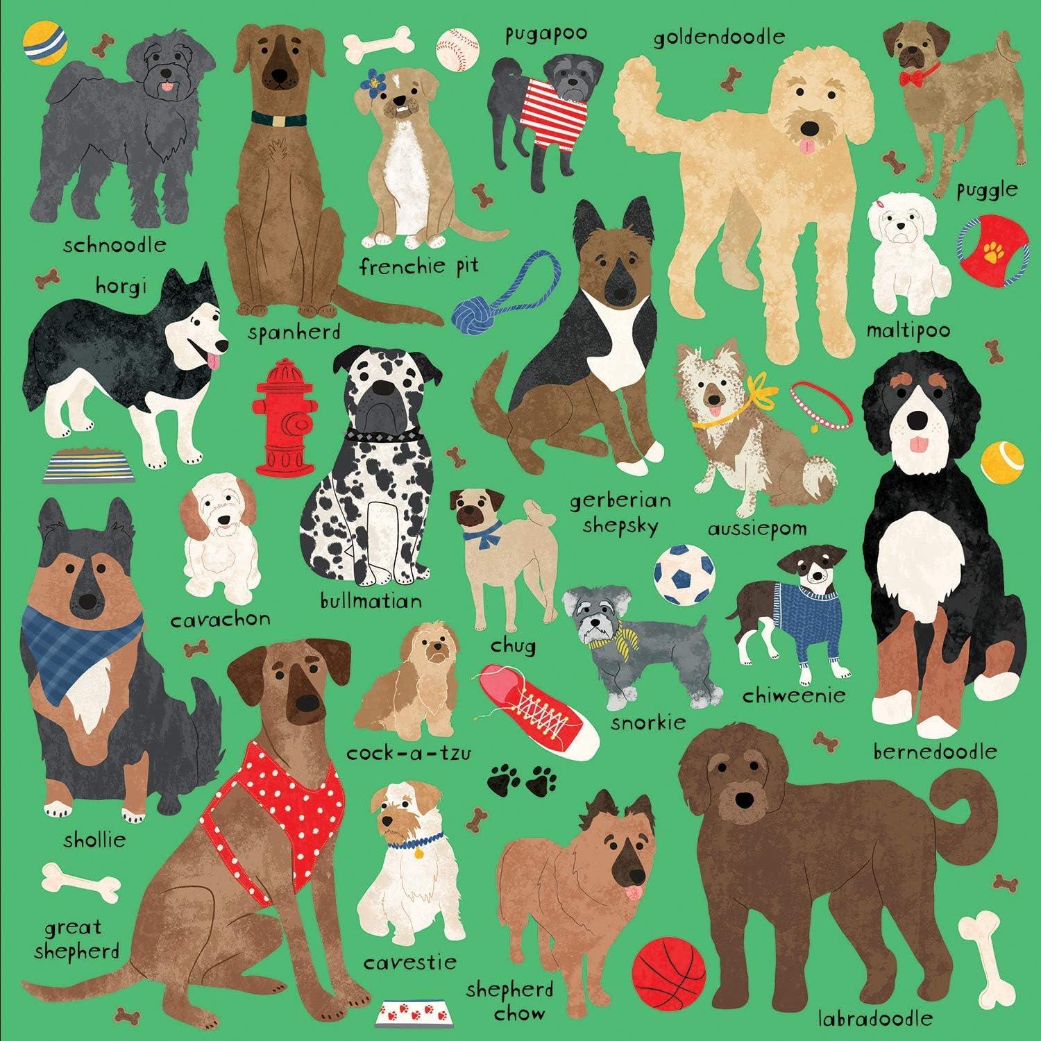 Galison Doodle Dog And Other Mixed Breeds Jigsaw Puzzle (500 Pieces)