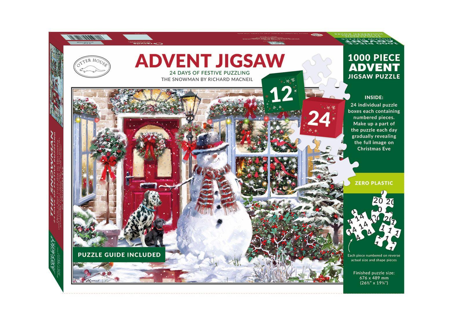 Otter House Advent Calendar - The Snowman Jigsaw Puzzle (1000 Pieces)