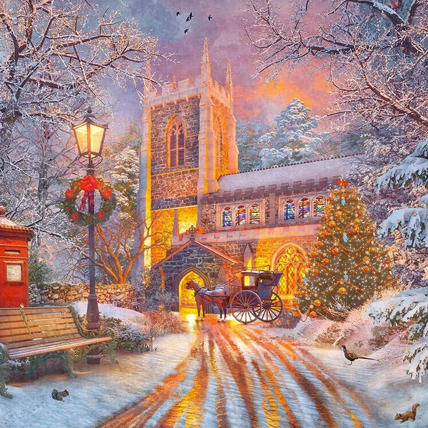 Ravensburger Sparkling Magical Christmas (Glow in the Dark) Jigsaw Puzzle (500 Pieces)