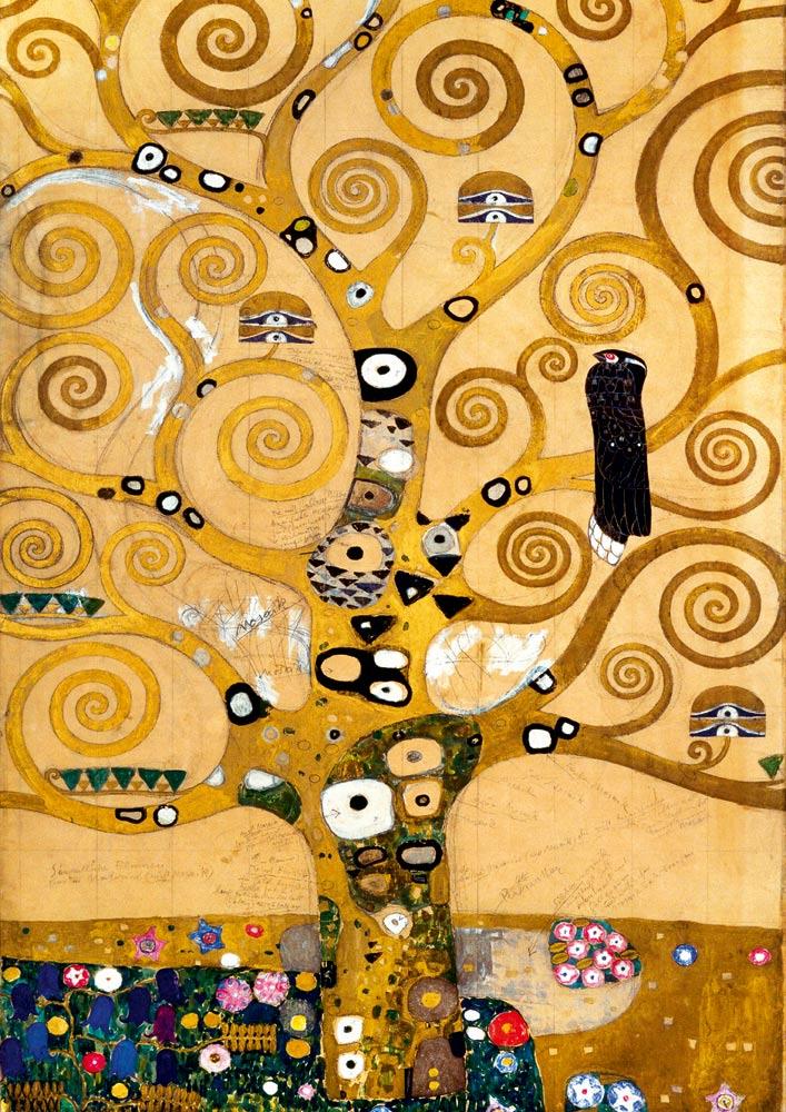 Bluebird Art Klimt - The Tree of Life, 1909 Jigsaw Puzzle (1000 Pieces)