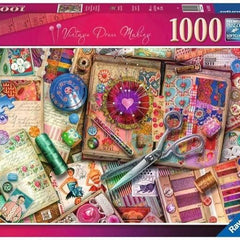 Ravensburger Vintage Dressmaking, Aimee Stewart Jigsaw Puzzle (1000 Pieces)