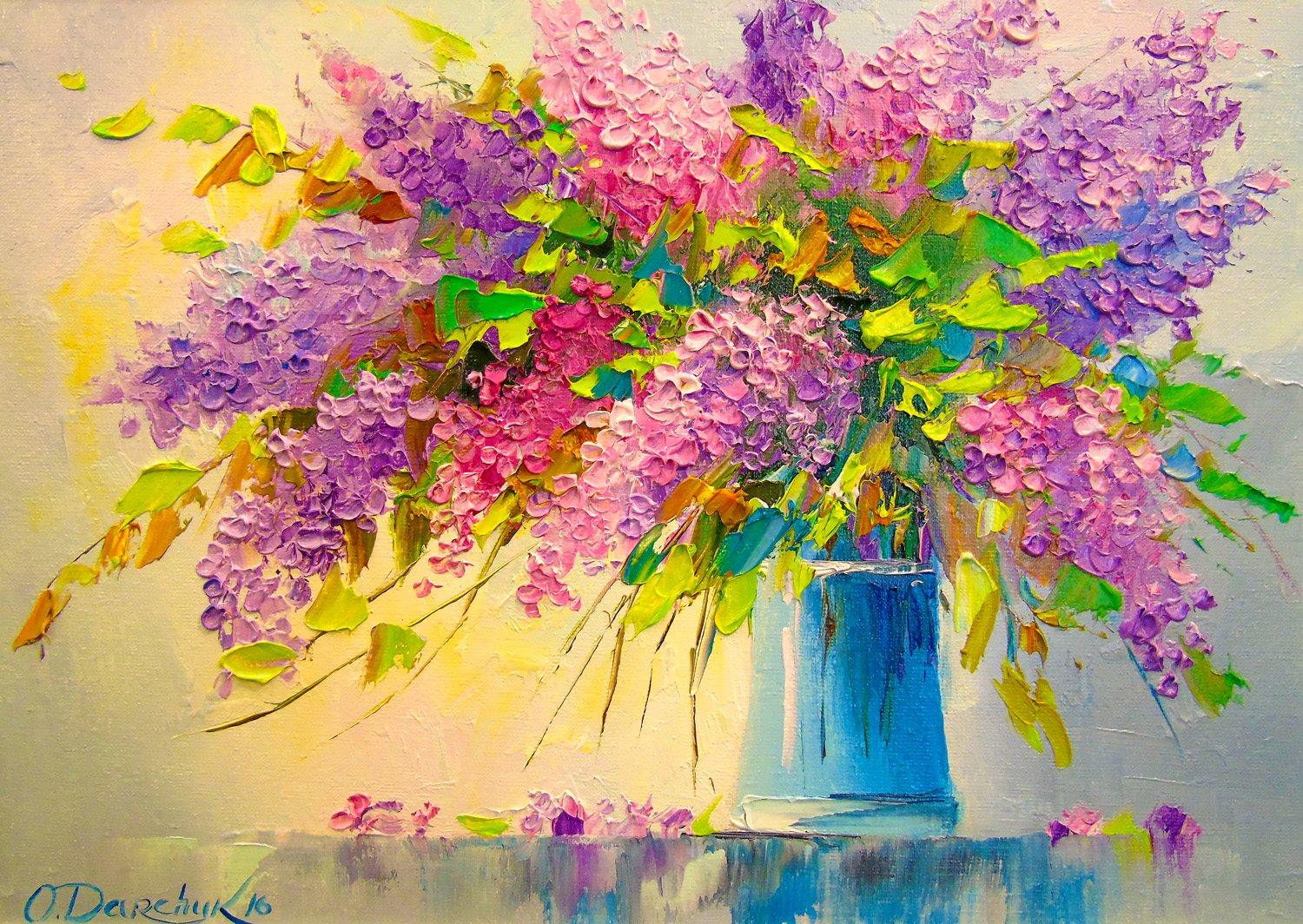 Enjoy A Bouquet of Lilacs Jigsaw Puzzle (1000 Pieces)