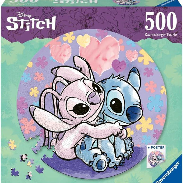 Ravensburger Disney Stitch Circular Jigsaw Puzzle (500 Pieces)