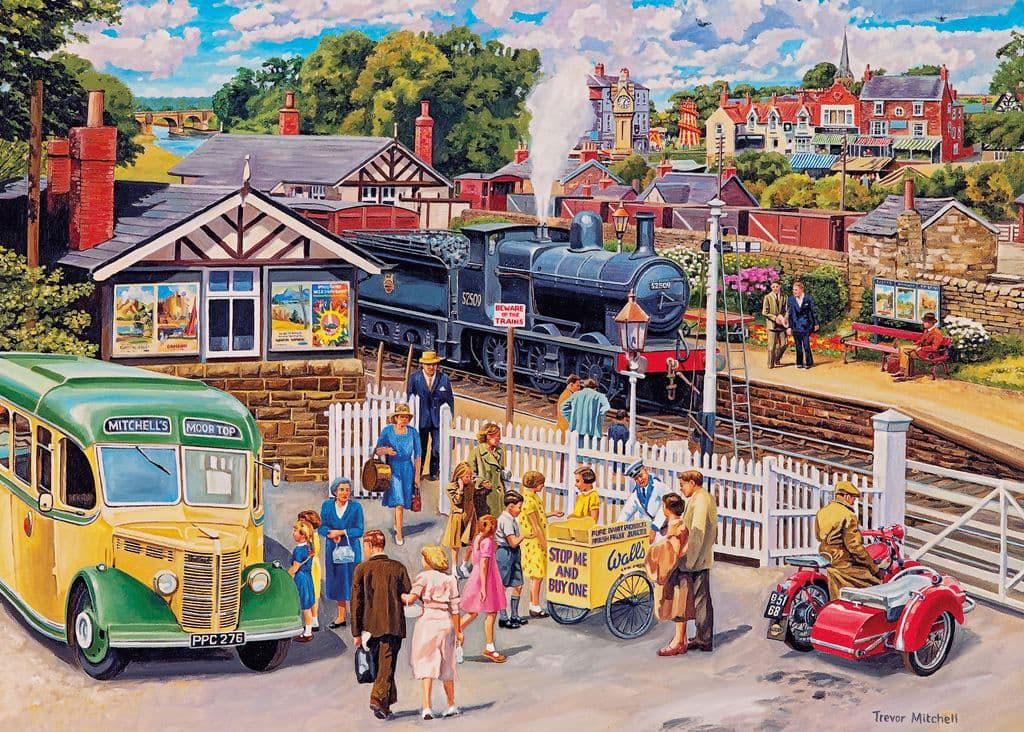Gibsons Treats at the Station Jigsaw Puzzle (1000 Pieces) DAMAGED BOX