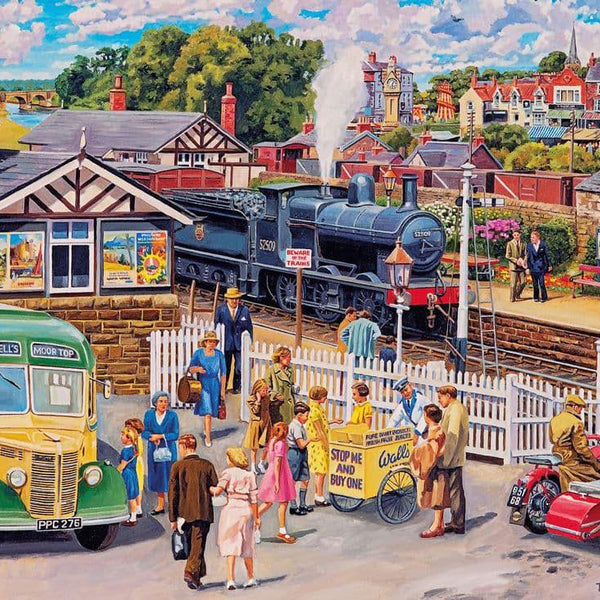 Gibsons Treats at the Station Jigsaw Puzzle (1000 Pieces) DAMAGED BOX