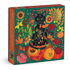 Galison Whiskers of Autumn Foil Jigsaw Puzzle (500 Pieces)