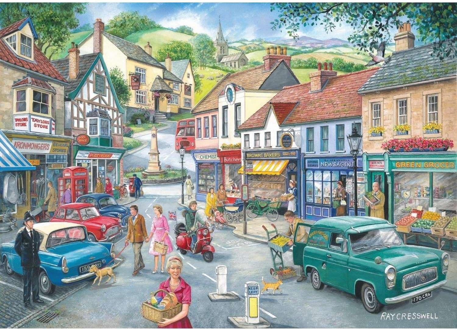House of Puzzles No.23 - At The Shops Jigsaw Puzzle (1000 Pieces)