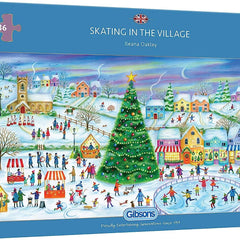 Gibsons Skating in the Village Jigsaw Puzzle (636 Pieces)
