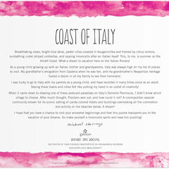 Galison Coast of Italy, Michael Storrings Jigsaw Puzzle (1000 Pieces)