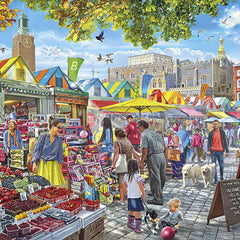 Gibsons Market Day, Norwich Jigsaw Puzzle (1000 Pieces)