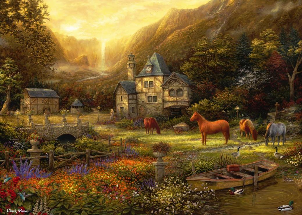 Grafika Chuck Pinson - The Golden Valley Jigsaw Puzzle (500 Pieces)
