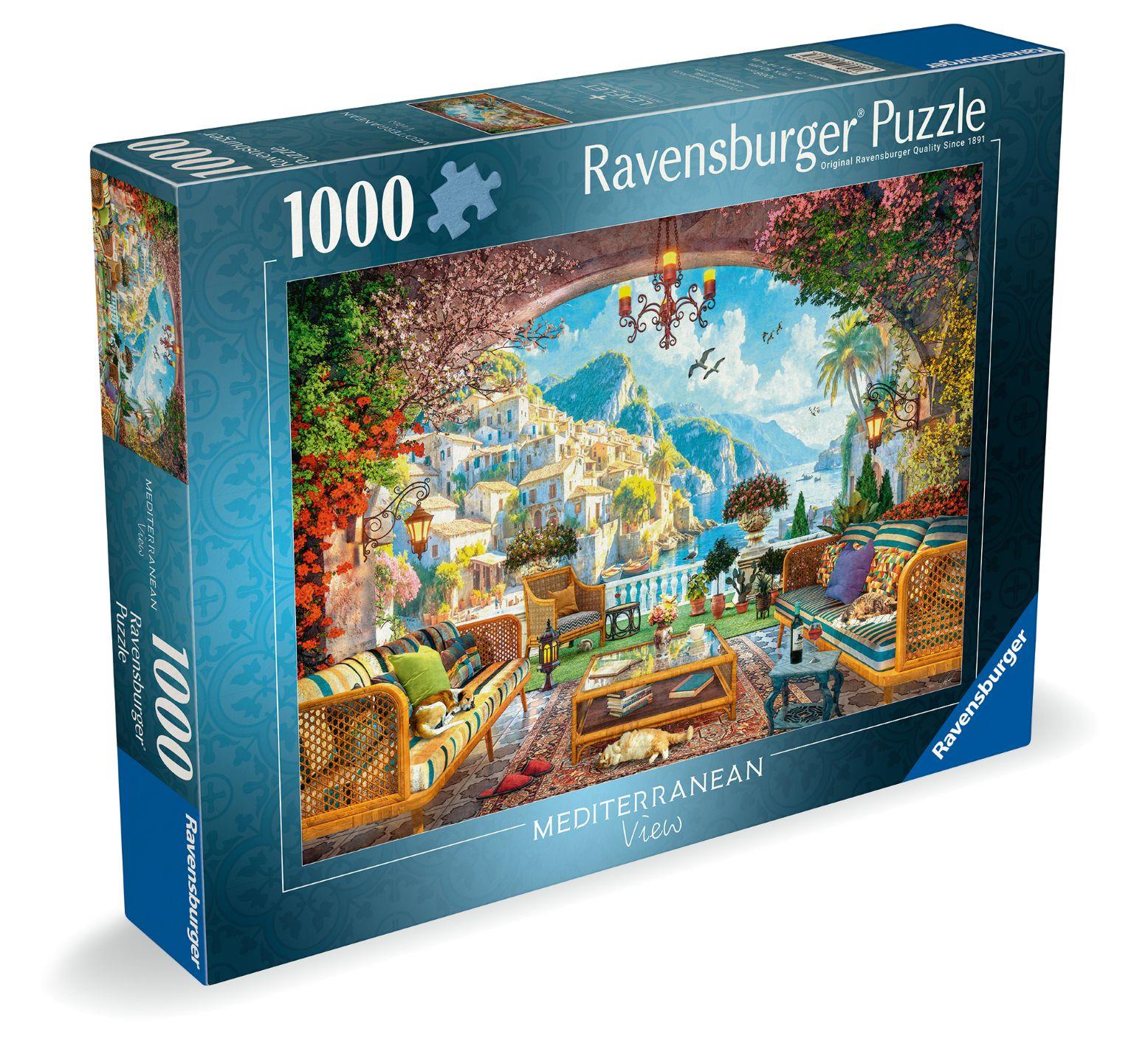 Ravensburger Mediterranean Terrace View Jigsaw Puzzle (1000 Pieces) – PDK