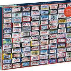 Galison Nantucket License Plates Jigsaw Puzzle (1000 Pieces)