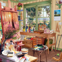 Ravensburger My Haven No.11, The Artist's Shed Jigsaw Puzzle (1000 Pieces) DAMAGED BOX