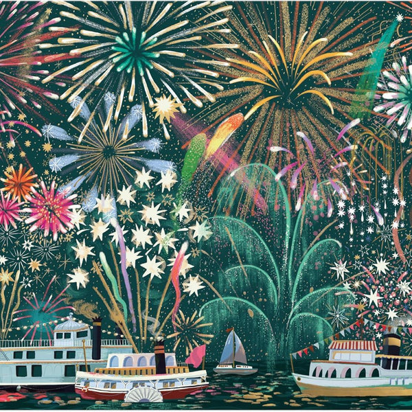Galison Fireworks Jubilee Foil Jigsaw Puzzle (1000 Pieces)