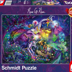 Schmidt Summer Night Circus, Rose Cat Khan Jigsaw Puzzle (1000 Pieces)