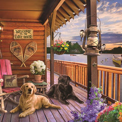 Cobble Hill Welcome to the Lakehouse Jigsaw Puzzle (1000 Pieces)
