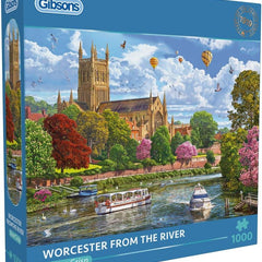 Gibsons Worcester from the River Jigsaw Puzzle (1000 Pieces)