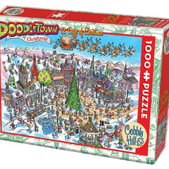 Cobble Hill Doddletown: 12 Days of Christmas Jigsaw Puzzle (1000 Pieces)