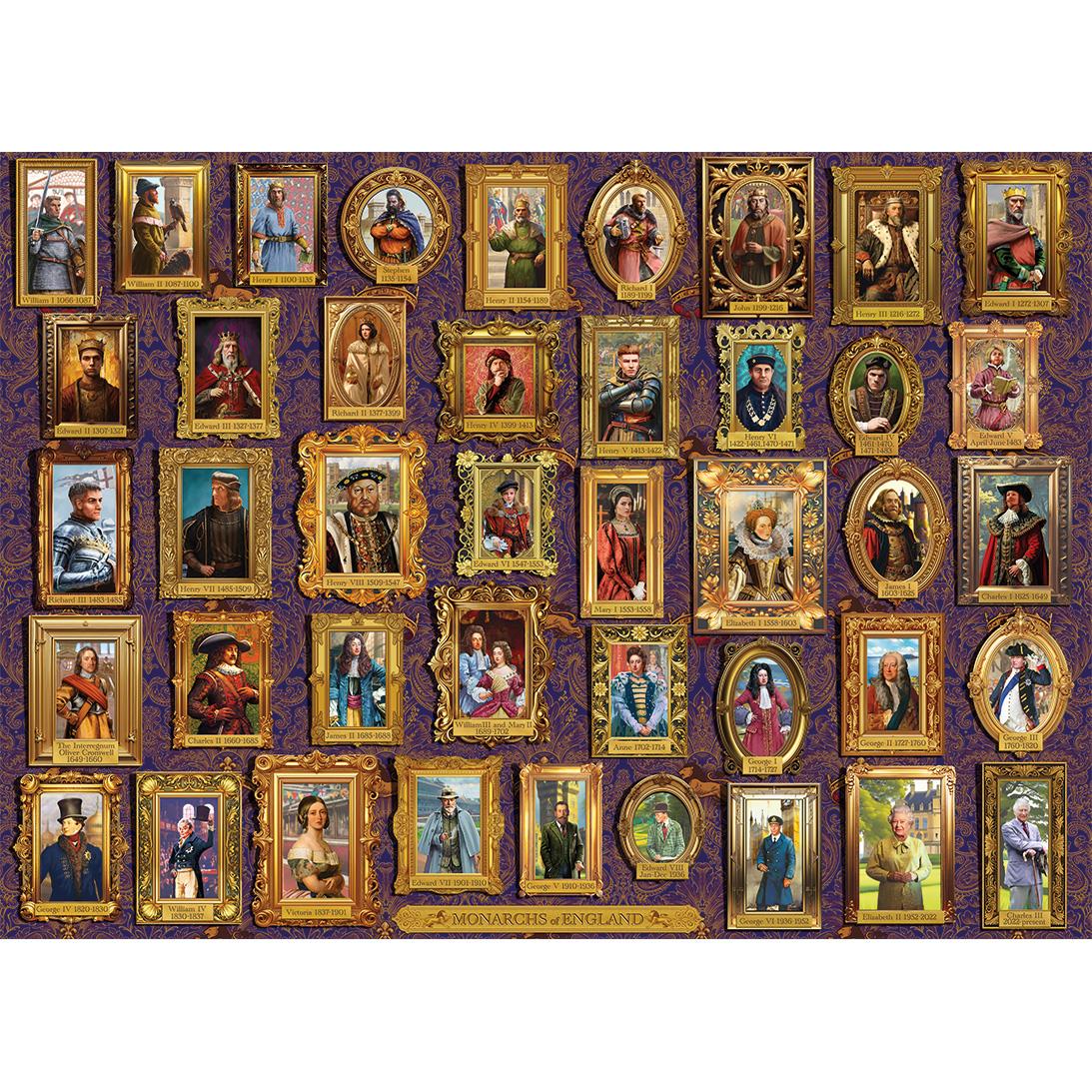 Gibsons Monarchs of England Jigsaw Puzzle (1000 Pieces)