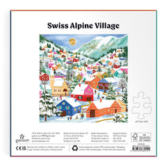 Galison Swiss Alpine Village Foil Jigsaw Puzzle (500 Pieces)