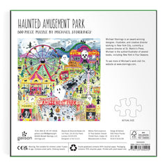 Galison Michael Storrings Haunted Amusement Park Jigsaw Puzzle (500 Pieces)