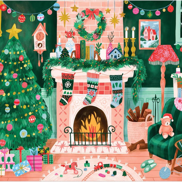 Galison Cozy by the Fireplace Jigsaw Puzzle (1000 Pieces)