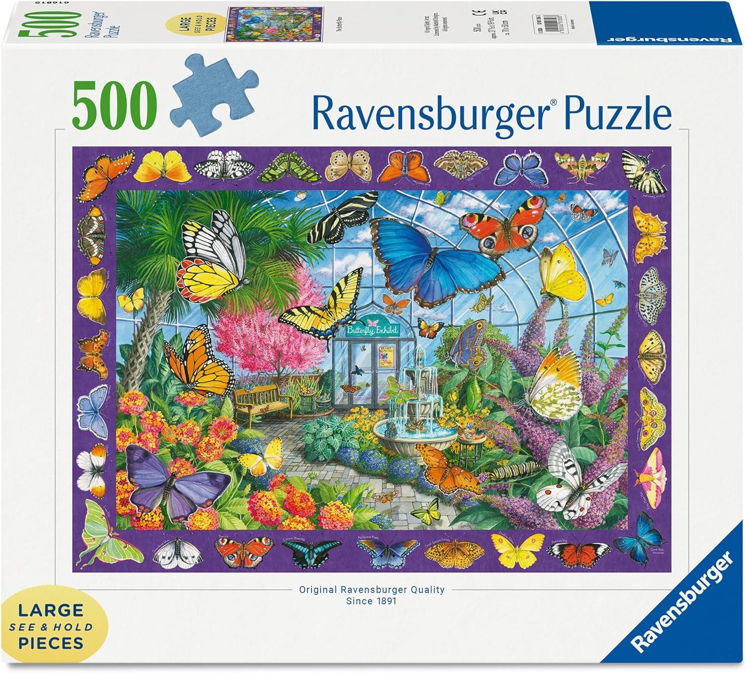 Ravensburger The Butterfly Palace Jigsaw Puzzle (500 XL Extra Large Pieces)