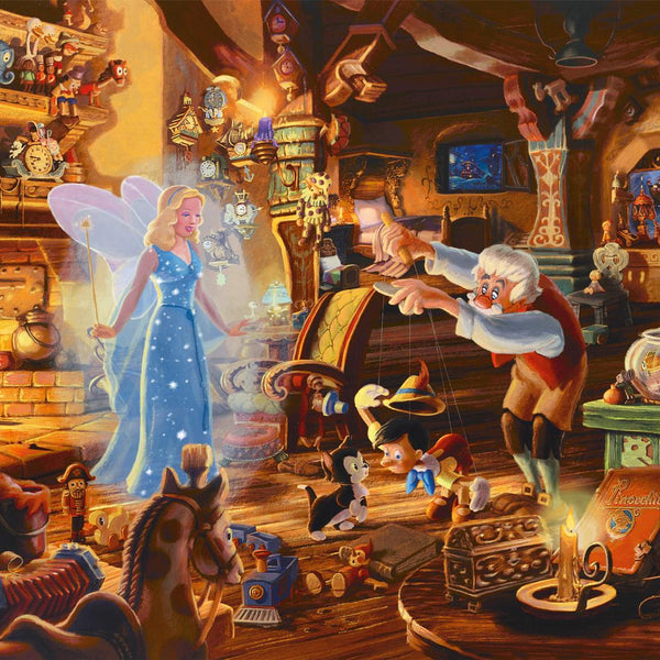 Schmidt Kinkade Disney Geppetto's Pinocchio Jigsaw Puzzle (1000 Pieces)