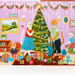 Galison Meowy Christmas Countdown 12 Days of Puzzles (500 Pieces)