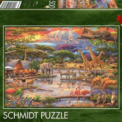 Schmidt Paradise under Mount Kilimanjaro Jigsaw Puzzle (500 Pieces)