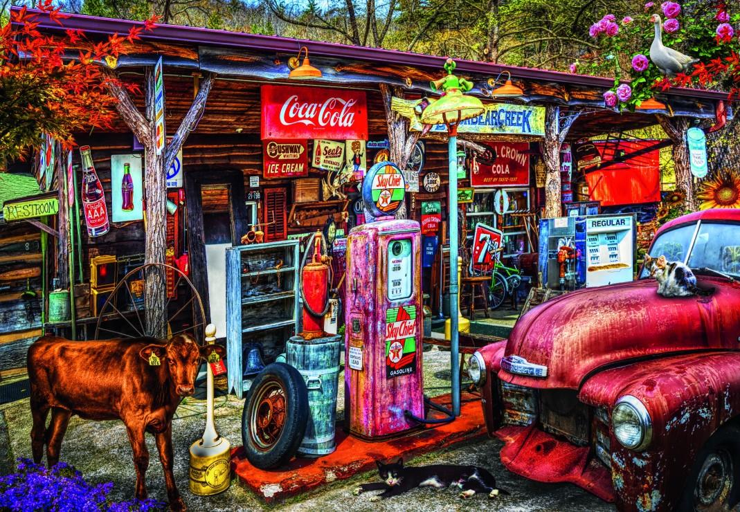 Bluebird On the Back Roads in the Country Jigsaw Puzzle (1000 Pieces)