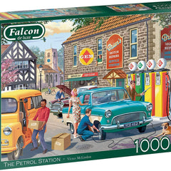 Falcon Deluxe The Petrol Station Jigsaw Puzzle (1000 Pieces) - DAMAGED BOX
