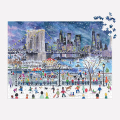 Galison Michael Storrings Snowfall Over New York City Jigsaw Puzzle (1000 Pieces)