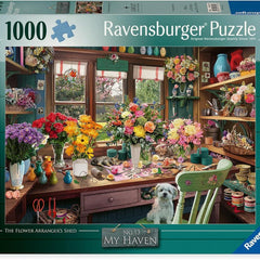Ravensburger My Haven No.13 The Flower Arrangers Shed Jigsaw Puzzle (1000 Pieces)