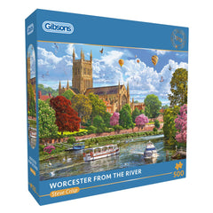 Gibsons Worcester from the River Jigsaw Puzzle (500 Pieces)