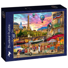 Bluebird City of Love, Paris Jigsaw Puzzle (500 Pieces)