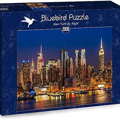 Bluebird New York By Night Jigsaw Puzzle (2000 Pieces)