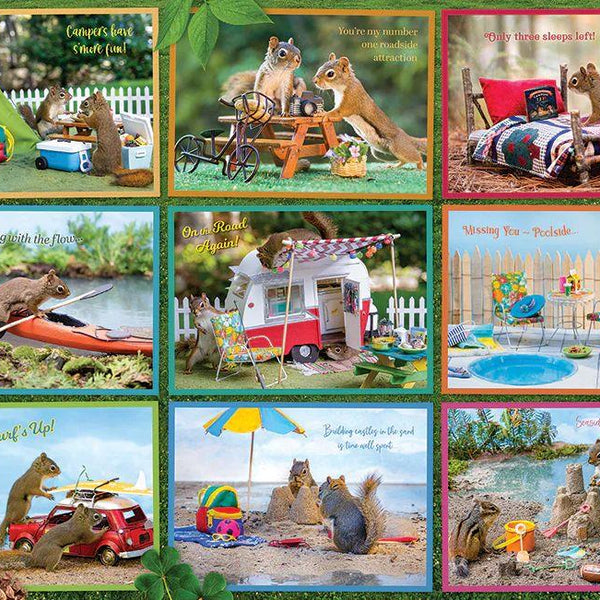 Cobble Hill Squirrels on Vacation Jigsaw Puzzle (1000 Pieces)