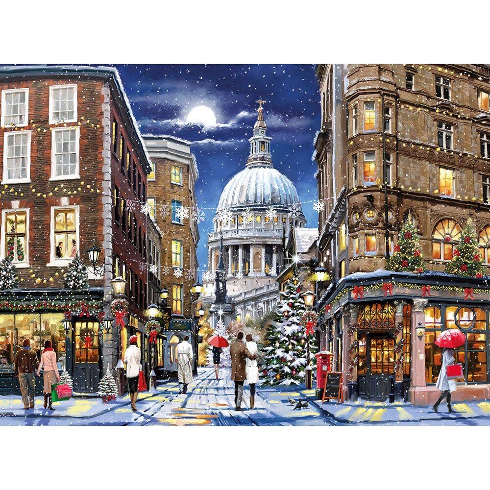 Gibsons St Paul's at Christmas Jigsaw Puzzle (1000 Pieces)