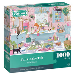 Falcon Deluxe Tails in the Tub Jigsaw Puzzle (1000 Pieces)