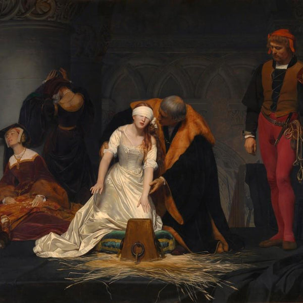 Grafika Paul Delaroche : The Execution of Lady Jane Grey, 1833 Jigsaw Puzzle (1000 Pieces)