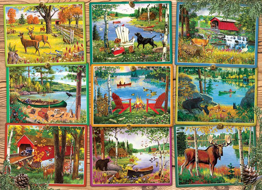 Cobble Hill Postcards from Lake Country Jigsaw Puzzle (1000 Pieces)