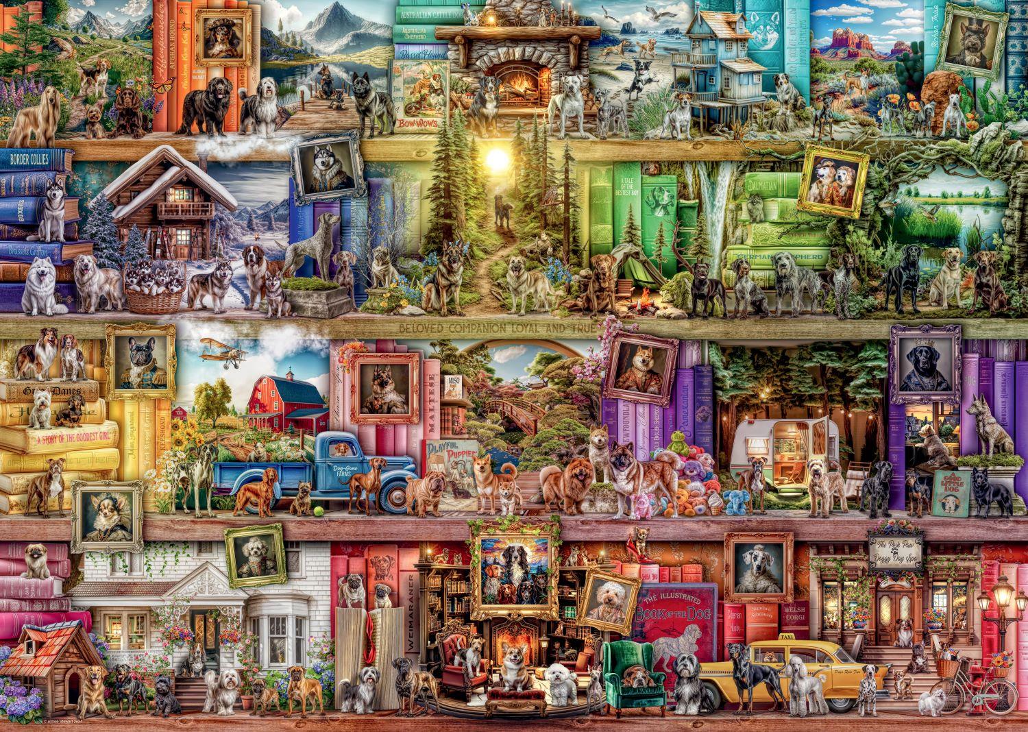 Ravensburger Library of Dogs Jigsaw Puzzle (1000 Pieces)
