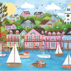 Galison Harbor by the Sea, Joy Laforme Jigsaw Puzzle (1000 Pieces) DAMAGED BOX