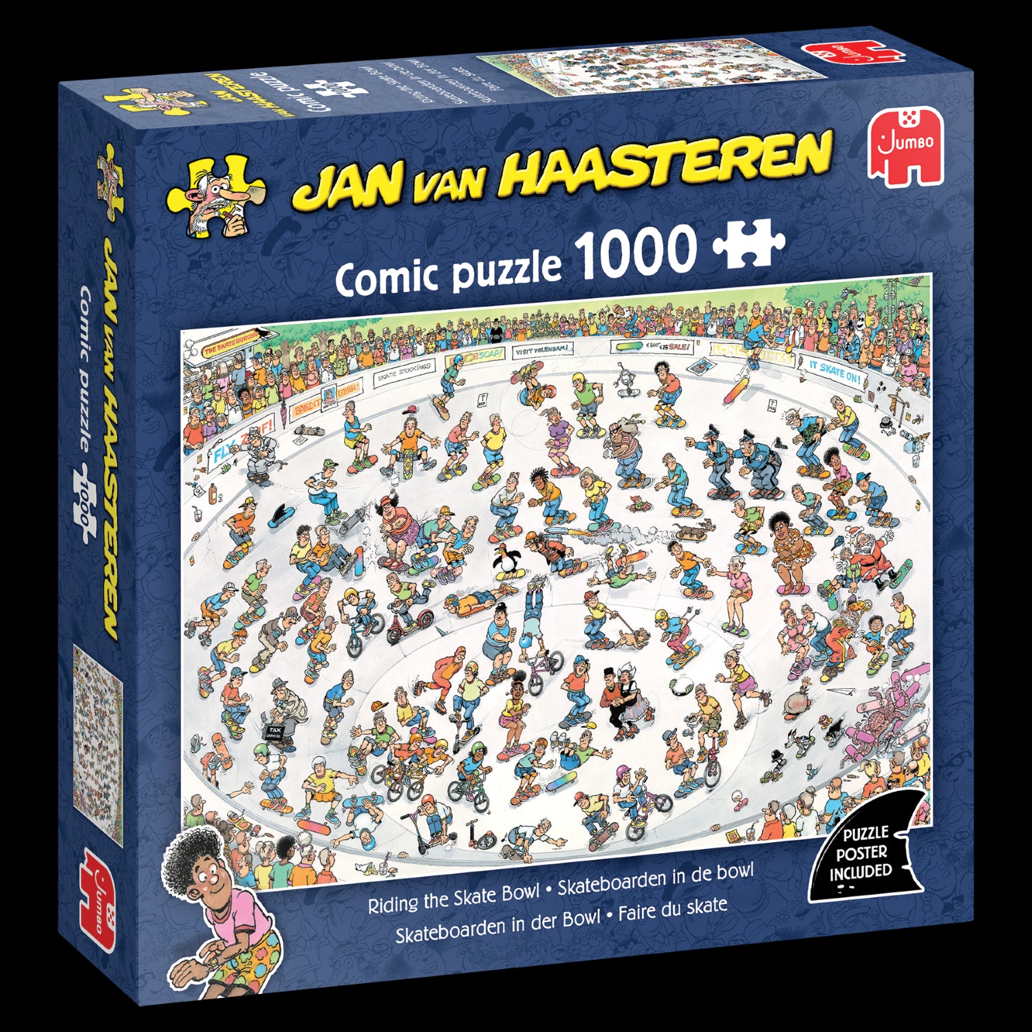 Van Haasteren Riding the Skate Bowl Jigsaw Puzzle (1000 Pieces)