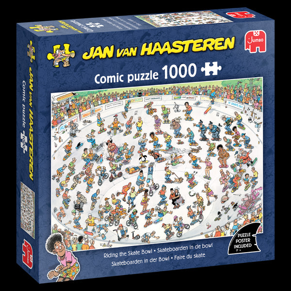 Van Haasteren Riding the Skate Bowl Jigsaw Puzzle (1000 Pieces)